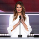 Melania Trump speaks after being introduced by her husband, Donald Trump, at the 2016 Republican National Convention in Cleveland on July 18, 2016.
Alex Wong/Getty Images